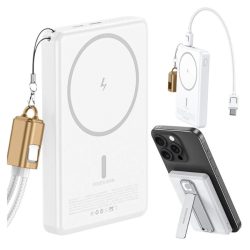   Powerbanka 5000 mAh s bezdrôtovým rýchlym nabíjaním 20 W, USB-C, Lightning 00006400