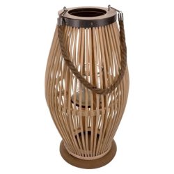   Veľká bambusová lampa na terasu, béžová, 40 cm 00024282