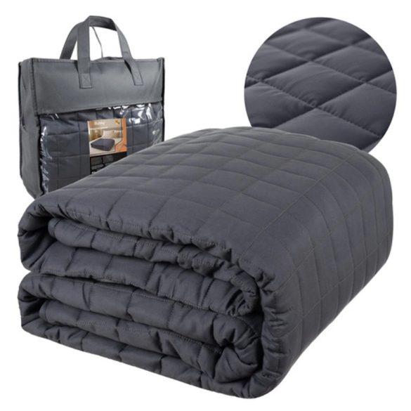 RUHHY obojstranná záťažová deka 10 kg, 200×220 cm – sivá 00024427