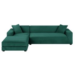 Poťah na pohovku RUHHY – zelený 145–185 cm 00026032