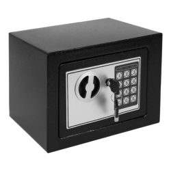   Elektronický domáci trezor RUHHY s núdzovým kľúčom – čierny 00026101