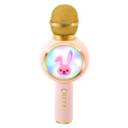   IZOXIS karaoke mikrofón s ušami Bluetooth 5.1 5 W ružový 00027048