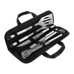   Sada grilovacích nástrojov Kaminer, 5 ks v puzdre z nehrdzavejúcej ocele 00027182