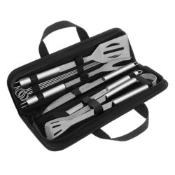   Sada grilovacích nástrojov Kaminer, 9 ks v puzdre z nehrdzavejúcej ocele 00027184
