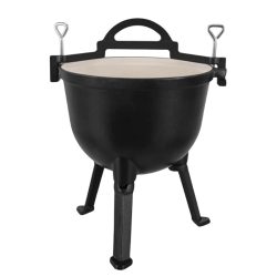   Kaminer 10L liatinový kotlík s nožičkami a pokrievkou 00027376