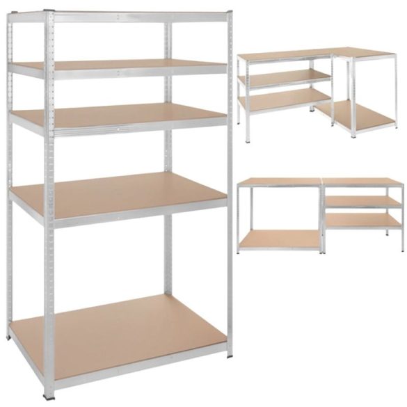 Kovový regál Bigstren 180 × 100 × 60 cm – 5 políc, nosnosť 1000 kg 00027509