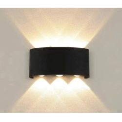   LED nástenná lampa – polkruhová, 3 LED diódy – 014828