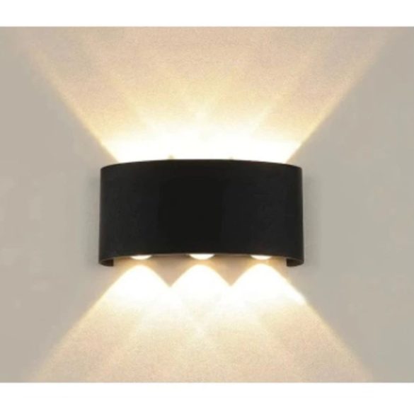 LED nástenná lampa – polkruhová, 3 LED diódy – 014828