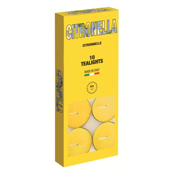 Citronella čajové sviečky – 10 ks 015601