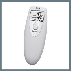   Digitálny alkohol tester – strieborný, s remienkom na zápästie 01900