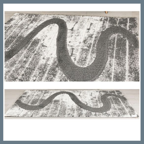 Koberec Londýn šedobiely s ombre vzorom 160x220 02105A-VIZON-160220