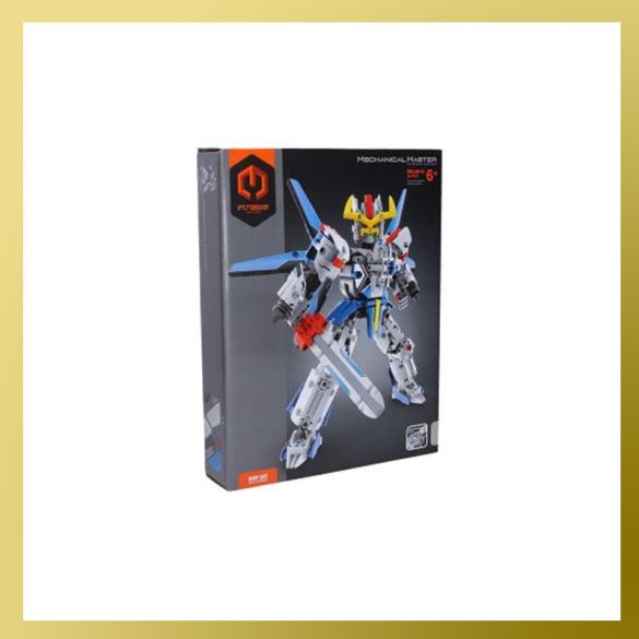 Stavebnicový robot modrý 30 cm 028878