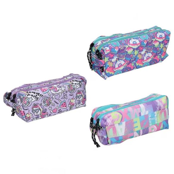 Puzdro na ceruzky s dievčenským motívom 21 x 7 x 9 cm 033452