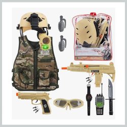 Vojenská sada s prilbou 038084