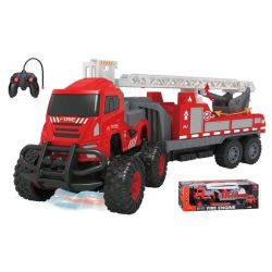   Diaľkovo ovládaný hasičský ťahač 4x4 s rebríkom 33 cm 038478