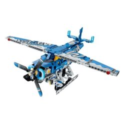   Stavebnicová sada mechanického hydroplánu – 323 dielov 039477