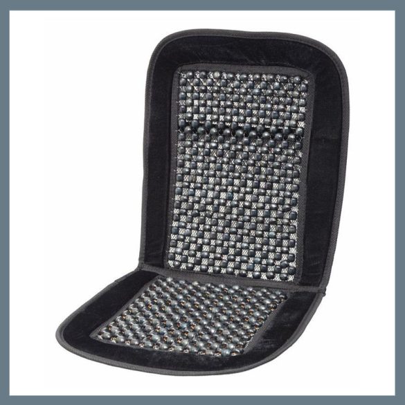 Chránič sedadla s lemovaním – čierny, 93 × 44 cm 04108