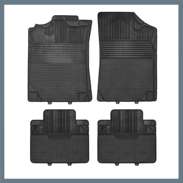 Sada gumových rohoží UNI-A – 4 kusy, univerzálna 04233