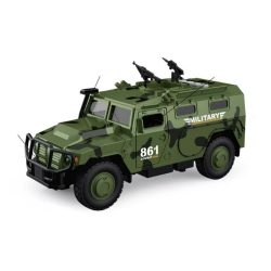   Vojenské terénne auto so svetelnými a zvukovými efektmi v mierke 1:16 049475