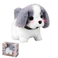 Interaktívny plyšový psík na prechádzku 17 cm 049574