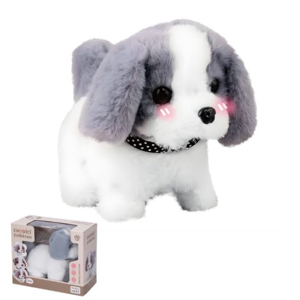 Interaktívny plyšový psík na prechádzku 17 cm 049574