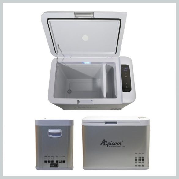 Kompresorová autochladnička SILVER FROST 35 l, 12 24 V a 230 V, do mínus 20 °C 07082