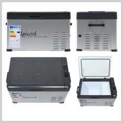  Kompresorová autochladnička – GREY 30L, 12/24 V a 230 V, -18 °C 07094