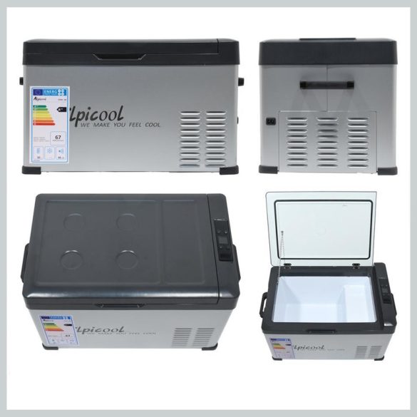 Kompresorová autochladnička – GREY 30L, 12/24 V a 230 V, -18 °C 07094