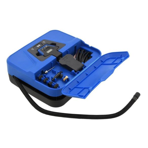 Digitálny autokompresor 3 v 1 – 12 V, s LCD displejom, balenie BOX 07205