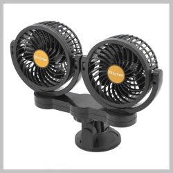   MITCHELL DUO 2x108 mm ventilátor do auta s 24V vákuovou prísavkou – 07223
