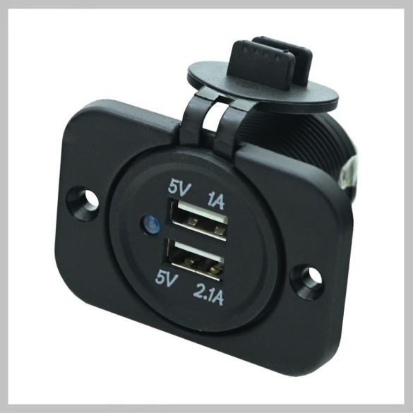 Dvojitá USB zásuvka pre vozidlá s 12 V – 2 x USB – 07392