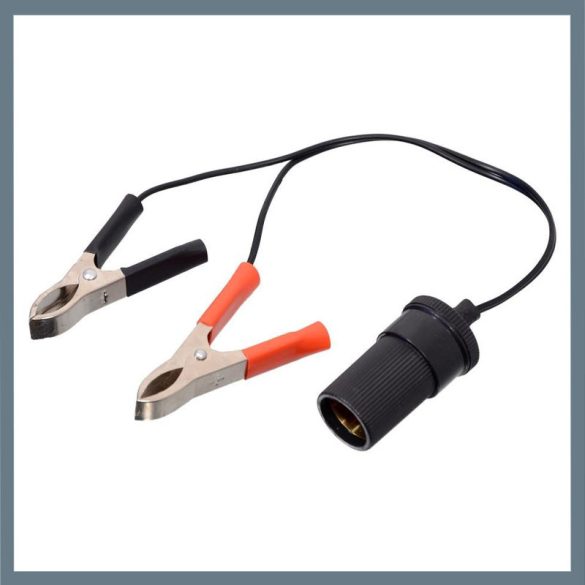 Adaptér na autobatériu – so zásuvkou zapaľovača 12/24 V 07414