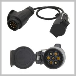   Prevodný kábel 0,6 m – 13-pinová zástrčka / 7-pinová zásuvka – 07456