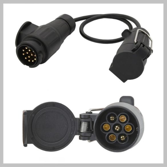 Prevodný kábel 0,6 m – 13-pinová zástrčka / 7-pinová zásuvka – 07456