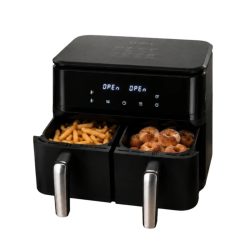   Fritéza s dvojitou komorou a cirkuláciou vzduchu (15 l, 2400 W) 07486