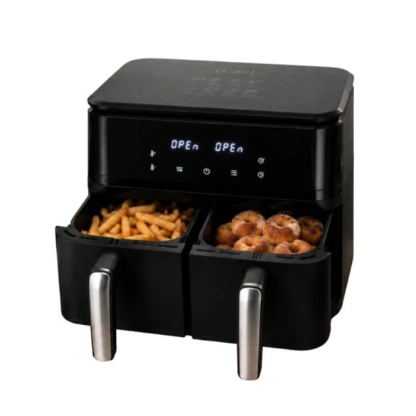 Fritéza s dvojitou komorou a cirkuláciou vzduchu (15 l, 2400 W) 07486