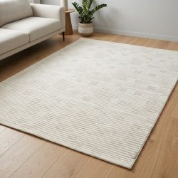 Portfolio moderný koberec krémovo-béžový 0777A