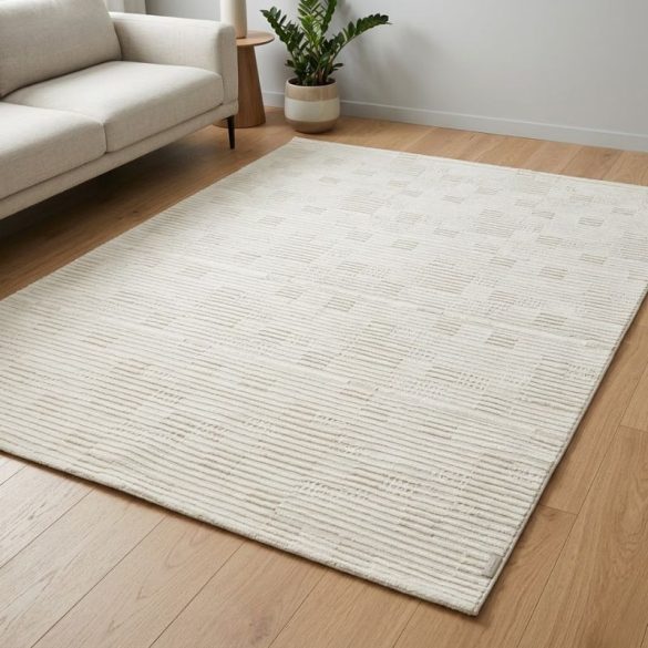 Portfolio moderný koberec krémovo-béžový 0777A