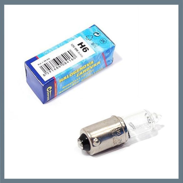 Halogénová autožiarovka H6 12 V 6 W BaX9s 08416