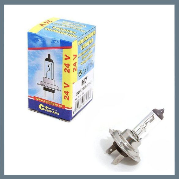 H7 24V 70W PX26d halogénová žiarovka do auta – s UV filtrom 08462