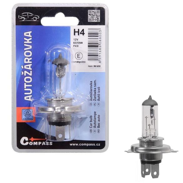 H4 12V 60/55W halogénová žiarovka do auta – 1 ks 08600
