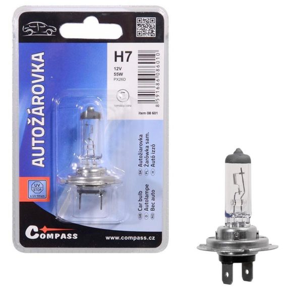 H7 12V 55W halogénová žiarovka do auta – 1 ks 08601
