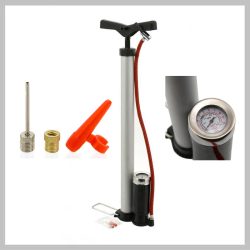 ALU ručná pumpa s manometrom – 510 × 35 mm – 09147