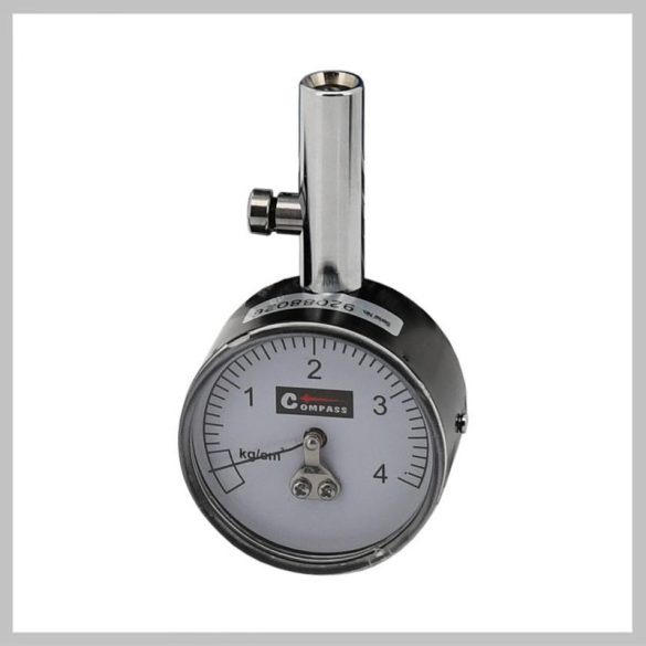 Mechanický manometer na meranie tlaku v pneumatikách PROFI 4 kg/cm² – 09332