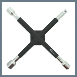 Zosilnený krížový kľúč 17-19-21 mm + 1/2" 09409