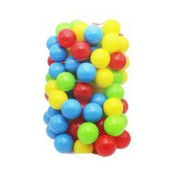 Farebné plastové loptičky v sieti (6,5 cm, 100 ks) 095047
