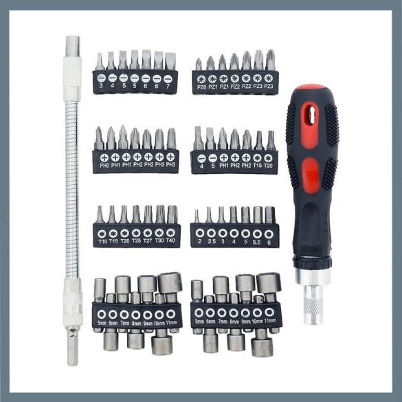 Sada račňových skrutkovačov – 58 dielov 09505