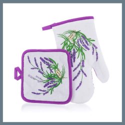   BANQUET Súprava chňapky a podložky LEVANDUĽA 27 × 17 / 17 × 17 cm, 2 ks 10001227LAV