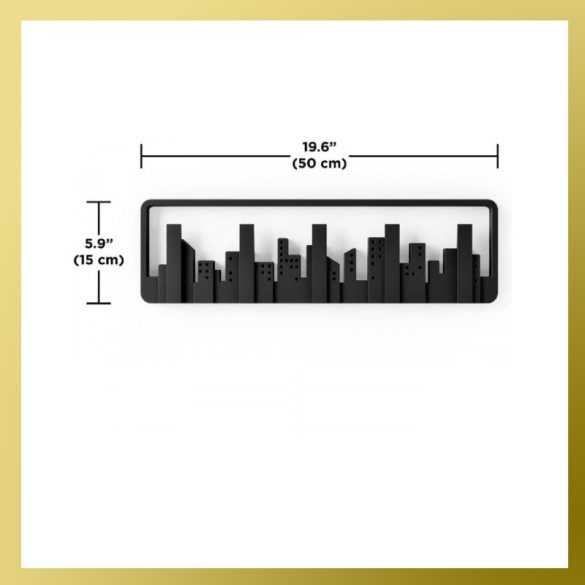 Čierny vešiak s 5 háčikmi 1001201934