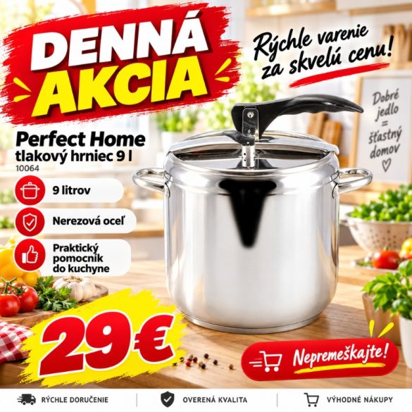 Rýchlovarný hrniec Perfect Home Kukta 9 litrov 10064